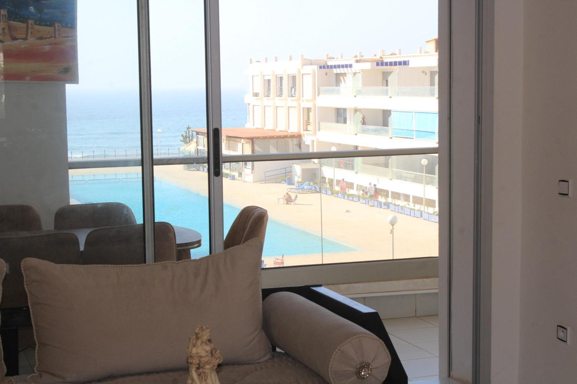 Appartement Vue Mer Piscine Olympique Aourir Extérieur photo